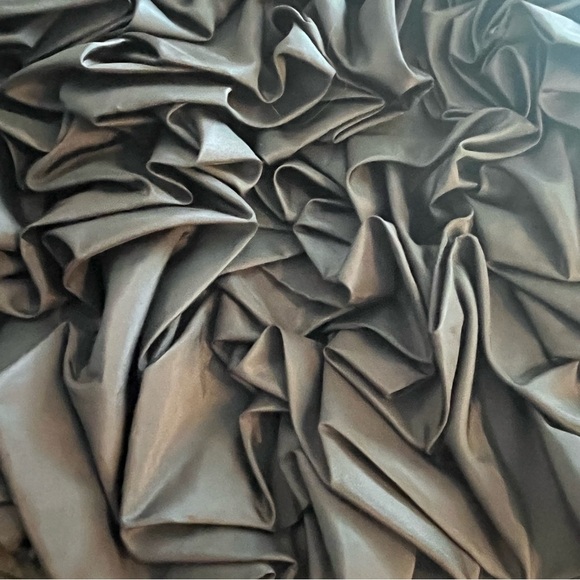 Vintage 1980s Black Bubble Hem Ruffled Boned Strapless Sequin Dress RARE XS - Picture 9 of 16